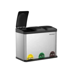 Stor avfallsavskiljare 45 liter (3 x 15 L) - 60 x 48 x 33 cm