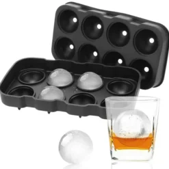 Stor Silikon Isform för 8st Isbollar Runda Isbitar Kulor