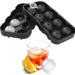 Stor Silikon Isform för 8st Isbollar Runda Isbitar Kulor