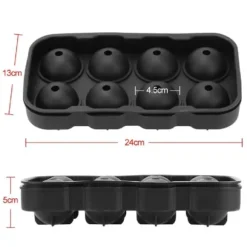 Stor Silikon Isform för 8st Isbollar Runda Isbitar Kulor