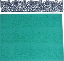 Stor silikonspetsmatta formad spetsblommor