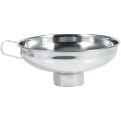 Stora konservburkar i rostfritt stål med bred mun Tratt med handtag - köksredskap