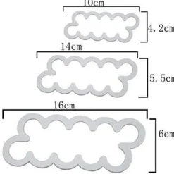 STRAIGHT ROSE utstickare, set med 3 utstickare