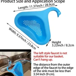2st/set Diskbänk Avloppskorg Grönsakfrukttvätt Triangel kökspryl
