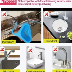 2st/set Diskbänk Avloppskorg Grönsakfrukttvätt Triangel kökspryl