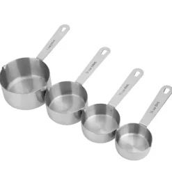 st/set rostfritt stål måttkoppar skedar porslin kök bakverktyg