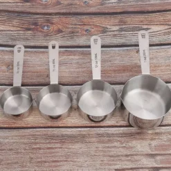 st/set rostfritt stål måttkoppar skedar porslin kök bakverktyg