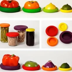 4st/set Silikon Matskydd Bestick Frukt Grönsakskonserveringsverktyg Kökstillbehör