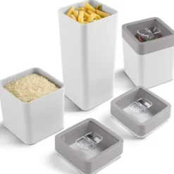 Sunware Sigma Home Storage Canisters 0,6L+1,4L 3 Styck Vit