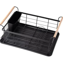 Svart diskställ 42,5x19 cm