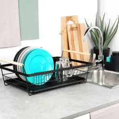 Svart diskställ 50,5x33x18 cm