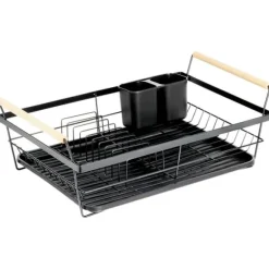 Svart diskställ 50,5x33x18 cm