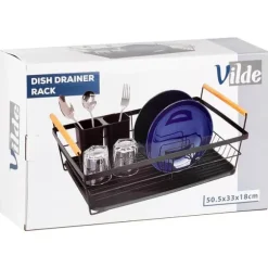 Svart diskställ 50,5x33x18 cm