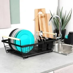 Svart diskställ 45x33x18 cm