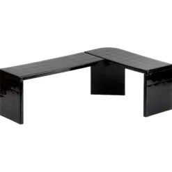 Svart hörnhylla för kök 47x32x15,5 cm