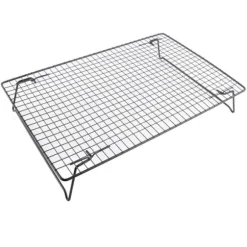 Svart järnkylställ för bröd, kakor, kakor - ugnstillbehör för efterrätt, kafé, bageri