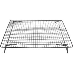 Svart järnkylställ för bröd, kakor, kakor - ugnstillbehör för efterrätt, kafé, bageri