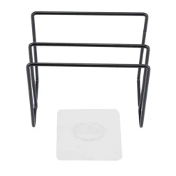 Svart väggmonterat lock Hållare för skärbräda