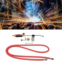 Svetsvärmebrännare Flytande gas ogräsfackla Bärbar utomhuseldkastare med 2 m rör för hushåll