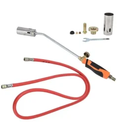 Svetsvärmebrännare Flytande gas ogräsfackla Bärbar utomhuseldkastare med 2 m rör för hushåll