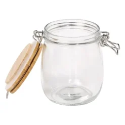 Tala Glasburk med lock av Bambuträ 700 ml