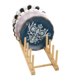 Tallriksställ Gryta Lock Tallrik Skål Kopphållare Bokförvaringshylla Köksorganisatör