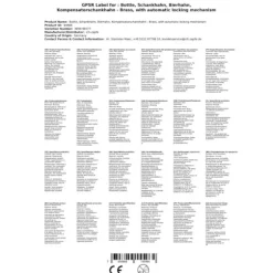 Tappkran - Automatisk låsanordning, mässing