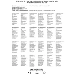 Tappkran - Nordic, med kompensatorskaft inox 5/8, Length-11:35 mm