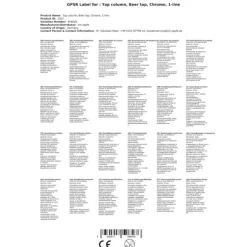 Tapptorn, Öltorn, Ölkran, Ölstolpe, Ölkolumn Chrome en linje, elegant, högsta kvalitet!