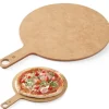 Tavla för servering av pizzasnacks med handtagsdiameter 406 mm