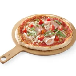 Tavla för servering av pizzasnacks med handtagsdiameter 406 mm
