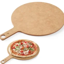 Tavla för servering av pizzasnacks med handtagsdiameter 356 mm