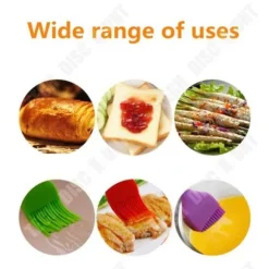 TD® 5 delar silikonborsteset - oljeborste för kök Högtemperaturbeständig BBQ-matkaka