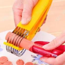 TD® bananskärare i rostfritt stål Köksredskap Enkel användning Solid Lättvikts sanitet och säker present