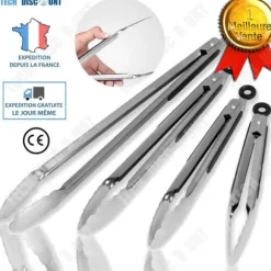 TD® Brödtång Köksförsörjning 12 tums rostfritt stål Kök Halkfritt handtag Grill Multifunktionsmatverktygsredskap