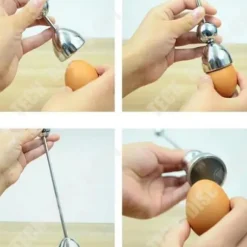 TD® Äggskal Topper Rå Rostfritt stål Äggskärare Köksverktyg Prylar FZH80618752
