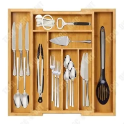 TD® Japansk stil Infällbar förvaringslåda för kökslåda Köksbesticklåda