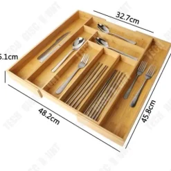 TD® Japansk stil Infällbar förvaringslåda för kökslåda Köksbesticklåda