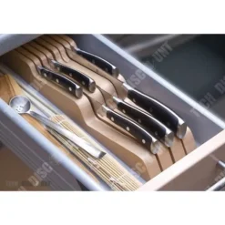 TD® köksknivhållare låda design träbestick arrangör förvaring billig praktisk redskapsförvaring 9 knivar