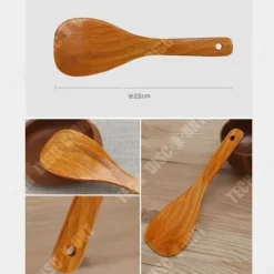 TD® Kökskärl Naturfärgad Nonstick-gryta Specialset med 4 matskedar och uppsättningar med skedar