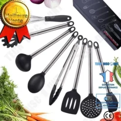 TD® köksredskap 8 delar set Premium värmebeständiga matlagningsverktyg