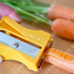 TD® Morotsskalare Blyertsvässare Grönsaksfrukt Kök Vass Blad Redskap Praktisk Kniv Spiral Gul