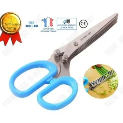 TD® Multi-Blade Sax 5 i 1 Aromatisk Ört Multi-Function Kök Persilja Basilika Mint Rostfritt Stål Kontorspapper DIY