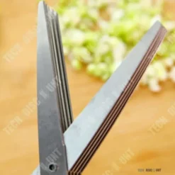 TD® Multi-Blade Sax 5 i 1 Aromatisk Ört Multi-Function Kök Persilja Basilika Mint Rostfritt Stål Kontorspapper DIY