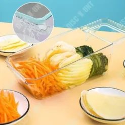 TD® Multifunktion grönsaksskärare tvätt grönsaksavrinning rostfritt stål skäranordning rivjärn rivare rivjärn artefac