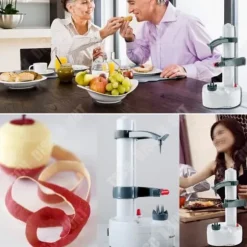 TD® Multifunktionell elektrisk skalmaskin Blad Frukt Grönsakssnidning Snabb Kök Förbered Ät Effektiv Skalare pe