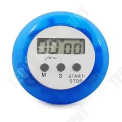 TD® Round Blue Digital Elektronisk Magnetisk Kökstimer - Nedräkningstimer - Multifunktionellt larm Blå