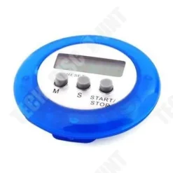 TD® Round Blue Digital Elektronisk Magnetisk Kökstimer - Nedräkningstimer - Multifunktionellt larm Blå