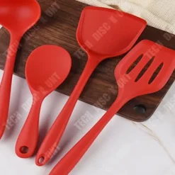TD® silikonspatelset Värmebeständig non-stick silikonmatlagningsredskap 7 delar