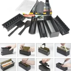 TD® Sushi Tool Classic Rolling Shutter Artefact Full Set Hjärtformad Sushi Form Set